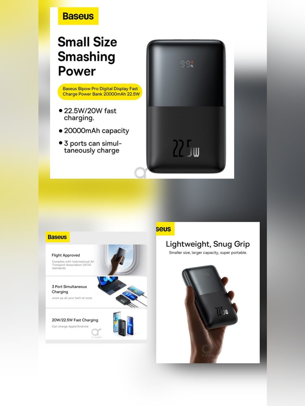 Baseus Iniu Power Bank Open Box
